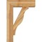 Ekena Millwork Funston Block Rough Sawn Bracket w/ Offset Brace, Western Red Cedar, 8"W x 26"D x 38"H BKT0806X26X38FST05RWR - alternate 2